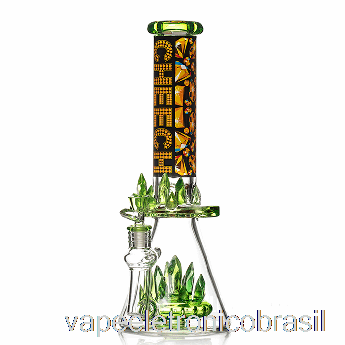 Vape Eletrônico Cheech Glass Só Sei Que Brilhamos Bling Bling Bong Verde